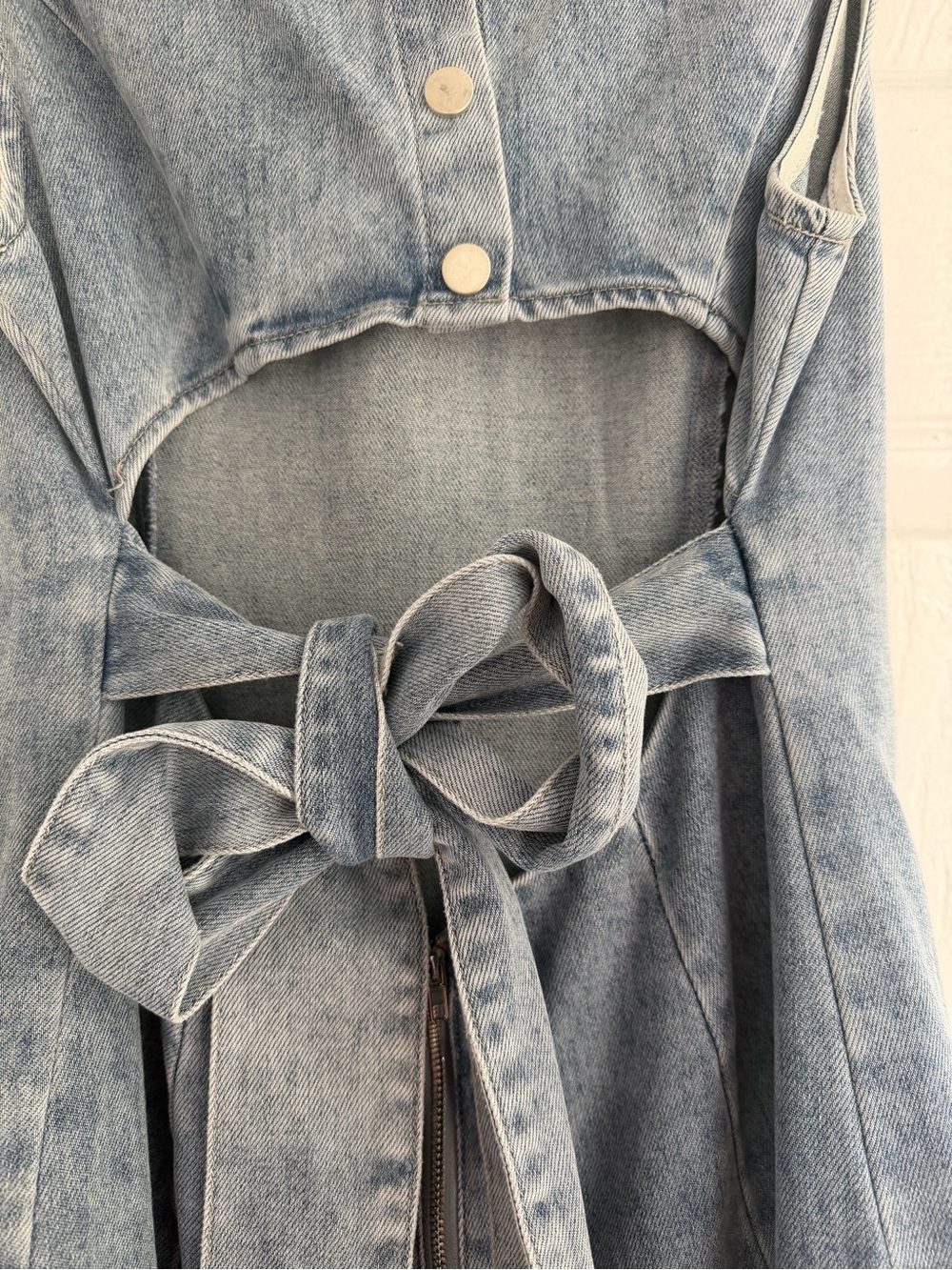 VICI Heartland Pleated Denim Mini Dress - Picture 7 of 9